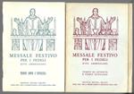 Messale festivo per i fedeli rito ambrosiano - Tempo di Pentecoste - Tempo di Avvento e tempo Natalizio - tempo dopo l'Epifania - 3 Voll