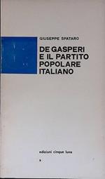 De Gasperi e il Partito Popolare Italiano