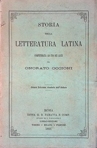 Storia della letteratura latina - Libro Usato - G. B. Paravia & C. -  Biblioteca di lingua greca e latina