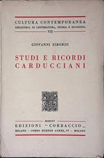 Studi e ricordi carducciani