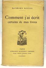 Comment j'ai écrit certains de mes livres