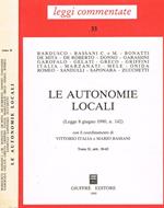 Le autonomie locali (Legge 8 giugno 1990, n.142). Tomo II, artt.30-65