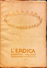 L’Eroica Quaderni 73-74-75-76. Rassegna italiana di Ettore Cozzani