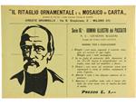 Giuseppe Mazzini. Il Ritaglio Ornamentale E Il Mosaico Di Carta. Serie 16°