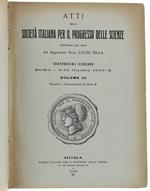 Atti - Ventunesima Riunione - Roma 9-15 Ottobre 1932. Volume Iii: Rapporti E Comunicazioni Di Classe B - Volume Iv: Rapporti E Comunicazioni Di Classe C - Volume V: Comunicazioni Premiate Al Concorso Del 