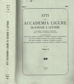Atti della accademia Ligure di scienze e lettere. Serie V, volume LI, 1994