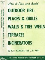 Outdoor fireplaces and grills walls and tree wells terraces-incinerators