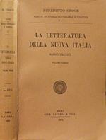 La letteratura della nuova Italia Vol. III