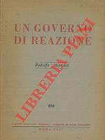 Un governo di reazione