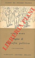 Pagine di filosofia politica. A cura di Giuliano Pischel