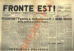 Fronte Est !. Settimanale dell'Unione Monarchica Italiana. 1949/1950