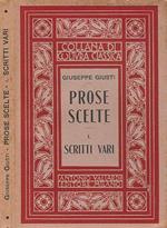 Prose scelte vol. I scritti vari