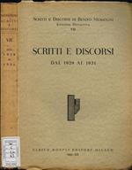 Scritti e discorsi. dal 1929 al 1931