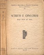 Scritti e discorsi dal 1929 al 1931