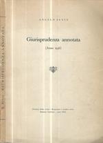 Giurisprudenza annotata (Anno 1936)