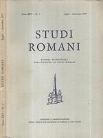 Studi Romani - Anno XXV N. 3 Luglio - Settembre 1977.. Rivista Trimestrale dell'Istituto Nazionale di Studi Romani