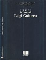 Studi in onore di Luigi Galateria