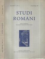 Studi Romani - Anno XXXVIII NN. 1-2 Gennaio - Giugno 1990. Rivista Trimestrale dell'Istituto Nazionale di Studi Romani
