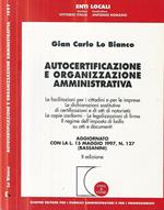 Autocertificazione e organizzazione amministrativa