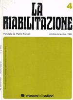 La riabilitazione. Rivista di medicina fisica e riabilitazione. Vol.13 n.4, 1980