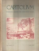 Capitolium, Rassegna del Comune di Roma 1962. Anno XXXVII N° 7 Luglio - N° 12 Dicembre