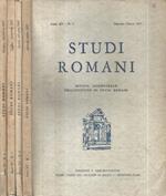 Studi Romani - Anno XV 1967.. Rivista Trimestrale dell'Istituto Nazionale di Studi Romani