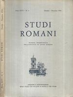 Studi Romani - Anno XXVI N. 4 Ottobre - Dicembre 1978.. Rivista Trimestrale dell'Istituto Nazionale di Studi Romani