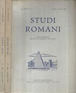 Studi Romani - Anno XXXIV 1986. Rivista Trimestrale dell'Istituto Nazionale di Studi Romani