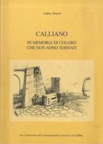 Calliano: in memoria di coloro che non sono tornati