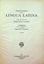 Dizionario della lingua latina: II. Italiano-latino