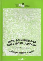 Indici dei numeri 0-50 (anni 1985-2002) della rivista Judicaria: indice per soggetti e per autori