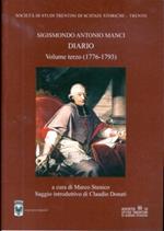 Manci Sigismondo Antonio: Diario. Volume terzo (1776-1793)
