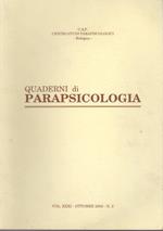 Quaderni di parapsicologia. Volume XXXI - Ottobre 2000. N. 2