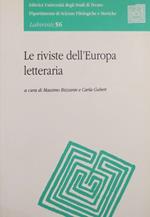 Le riviste dell’Europa letteraria