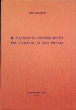 Il bilancio e i procedimenti per l’analisi ai fini fiscali