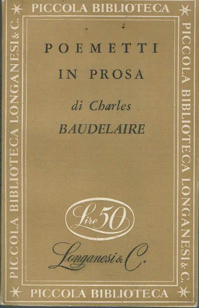 Poemetti in prosa - Charles Baudelaire - copertina