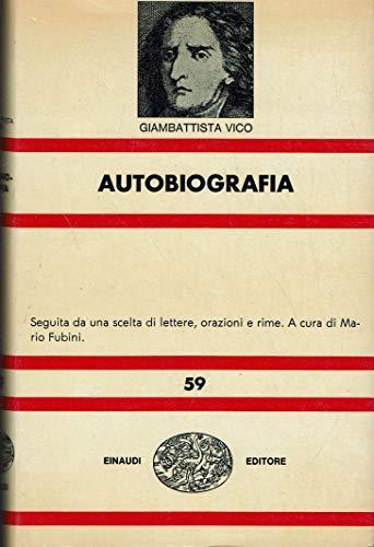 Autobiografia - Giambattista Vico - copertina