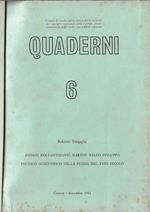 Quaderni N° 6 Anno 1981