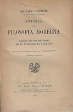 Storia delle filosofia moderna Vol II