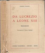 Da Lucrezio a Leone XIII