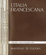 L' Italia francescana n. 2-3/4/5/6 1981