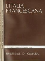 L' Italia francescana n. 1-2 1982