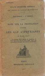 Note sur la protection contre les gaz asphyxiants (16 mars 1917)