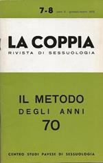 La Coppia. Rivista di Sessuologia. Anno 1970 - N. 7-8 (Gennaio-Marzo)