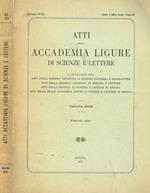 Atti della Accademia Ligure di scienze e lettere vol.XXIX