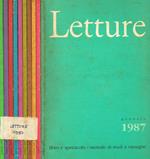 Letture. Libro e spettacolo. Mensile di studi e rassegne anno 42, 1987