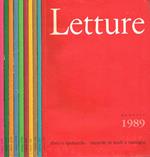Letture. Libro e spettacolo. Mensile di studi e rassegne anno 44, 1989