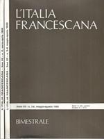 L' Italia Francescana anno 1990 volume 2 e 3-4