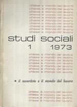 Studi sociali - Anno 1973 n° 1