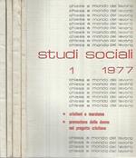 Studi sociali - Anno 1977 n° 1, 3-4, 5, 11-12